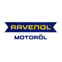 Ստիկեր RAVENOL Motoroel գույն՝ դեղին/կապույտ, եզրագծով 130x40 մմ